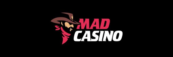Mad Casino exclusive pokies row on a laptop